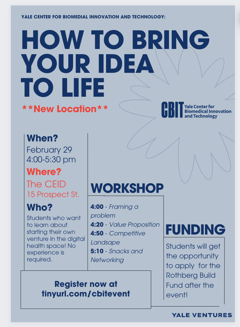 Updated Idea to Life Workshop Poster