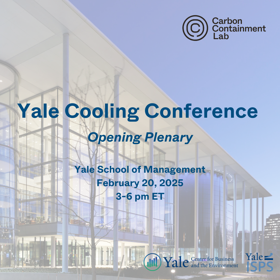 Yale Cooling Conference banner