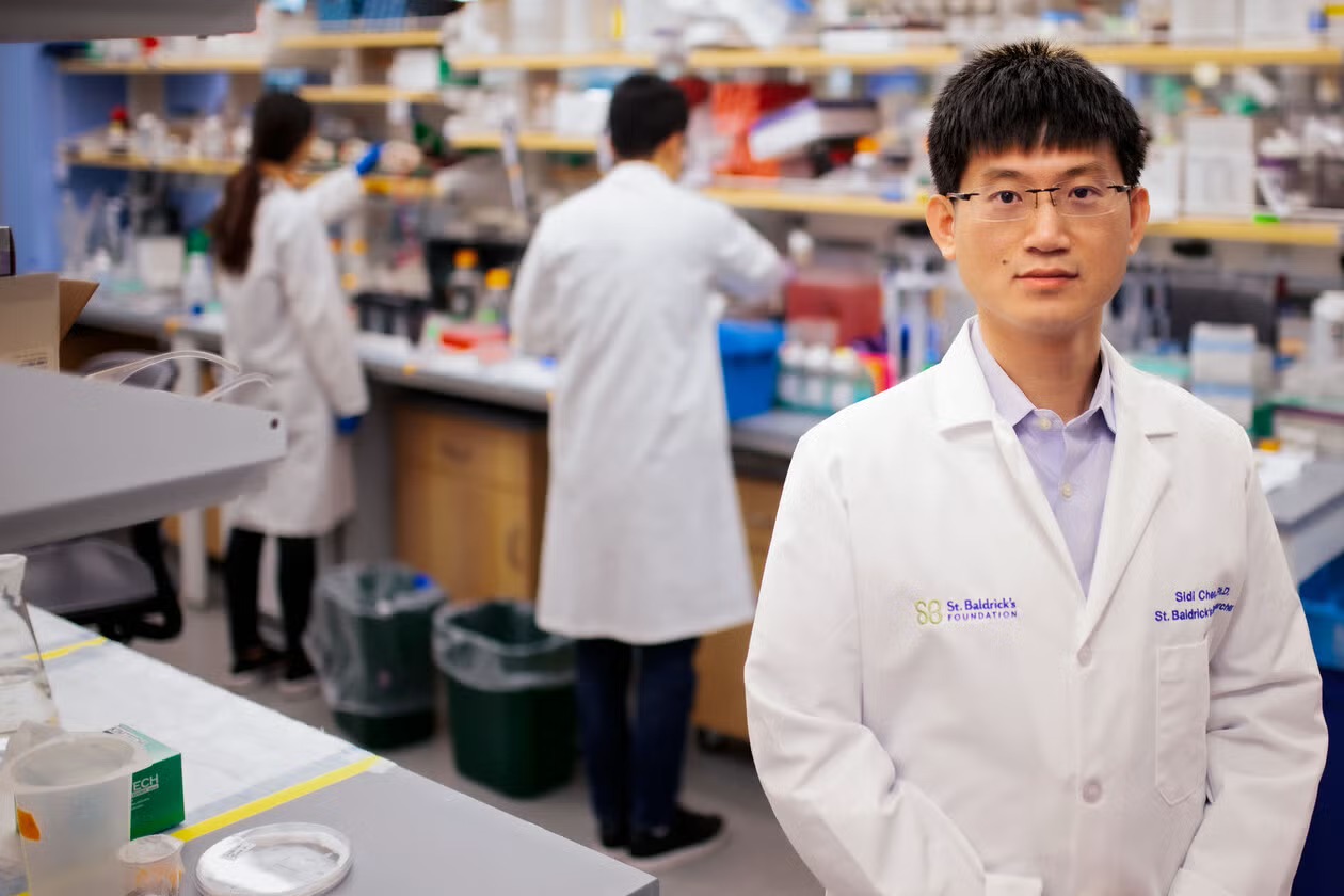 Sidi Chen in his lab
