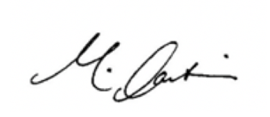 Margaret Cartiera signature